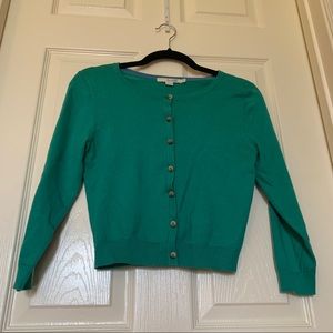 Emerald Boden Cardigan Sweater Cotton Blend